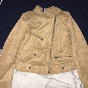 H&M Faux Sueded Biker Jacket